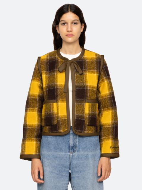 Sea Amber Tie Front Jacket