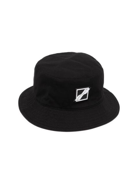square-logo bucket hat
