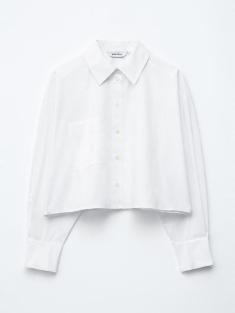 & Other Stories Cropped Oversized Cotton Shirt