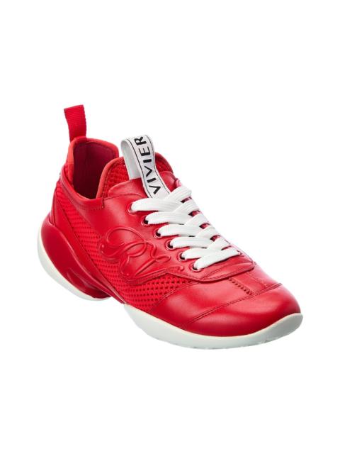 Roger Vivier Roger Vivier Viv Match Leather & Mesh Sneaker