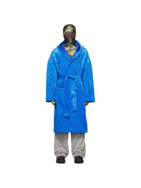 VETEMENTS Blue Bathrobe Coat