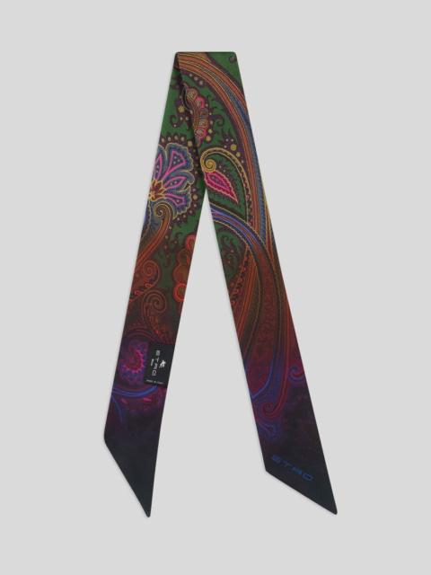 Etro SILK TWILL PAISLEYINA WITH DEGRADÉ MOTIF