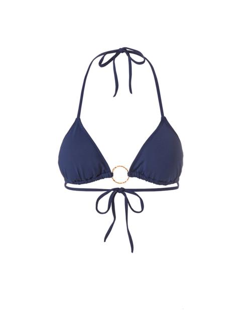 MELISSA ODABASH MIAMI NAVY BIKINI TOP