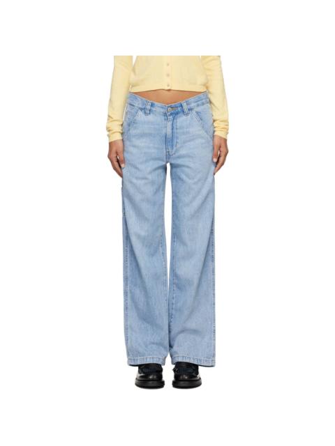 Blue Baggy Carpenter Featherweight Jeans