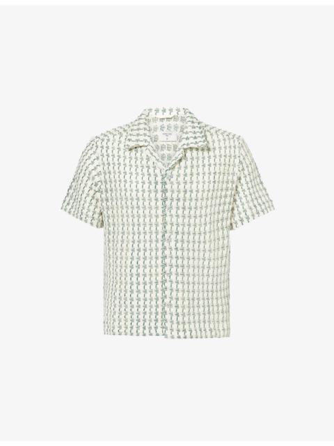PERCIVAL Freddie Crochet Cotton-Knit Shirt