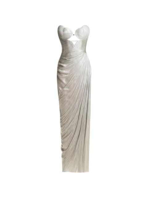MARIA LUCIA HOHAN Amisha cut-out pleated maxi dress