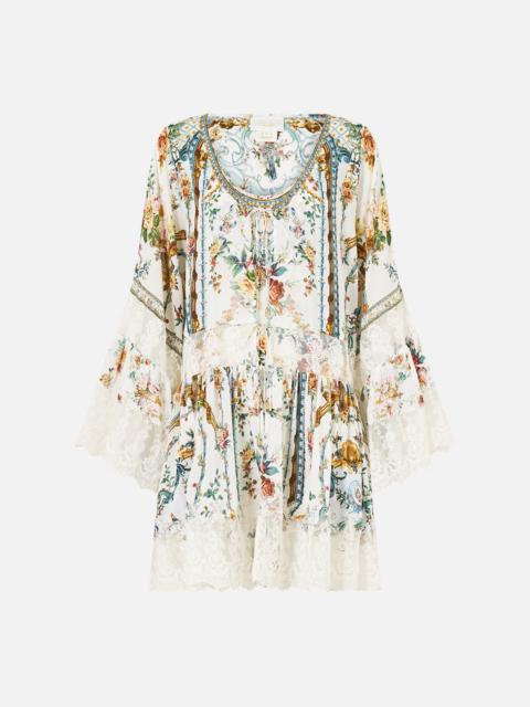 CAMILLA TIE FRONT RUFFLE DRESS BALLAD OF THE BIBLIOTHÈQUE