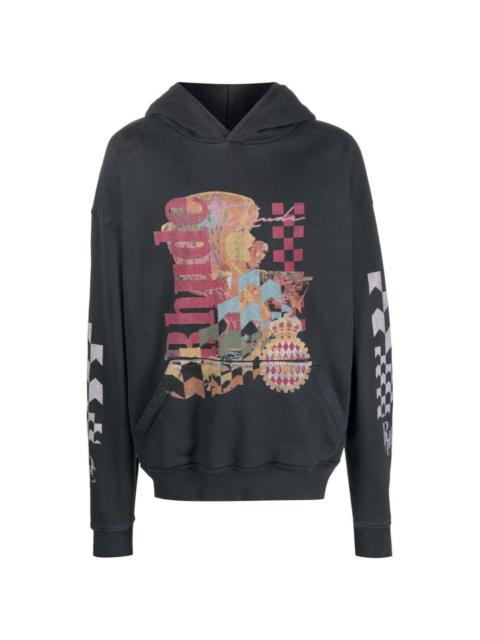 graphic-print hoodie