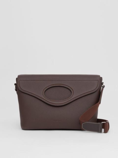Burberry Grainy Leather Pocket Messenger Bag
