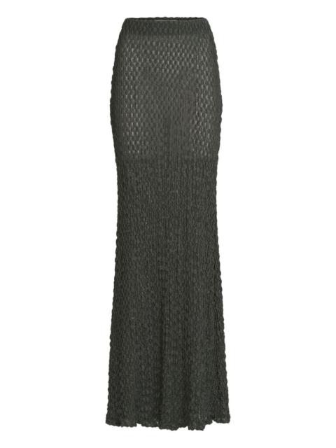 SILVIA TCHERASSI Ciji textured maxi skirt