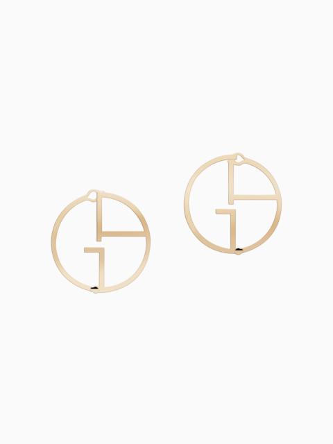 GIORGIO ARMANI 18K GOLD BORGONUOVO EARRINGS