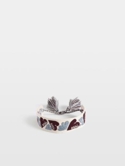 Zadig & Voltaire Zadig Woven Heart Bracelet