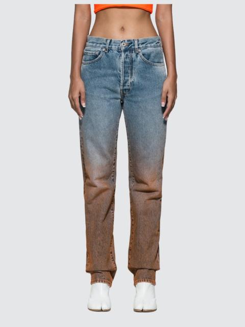 Off-White DEGRADE TWO-TONE JEANS