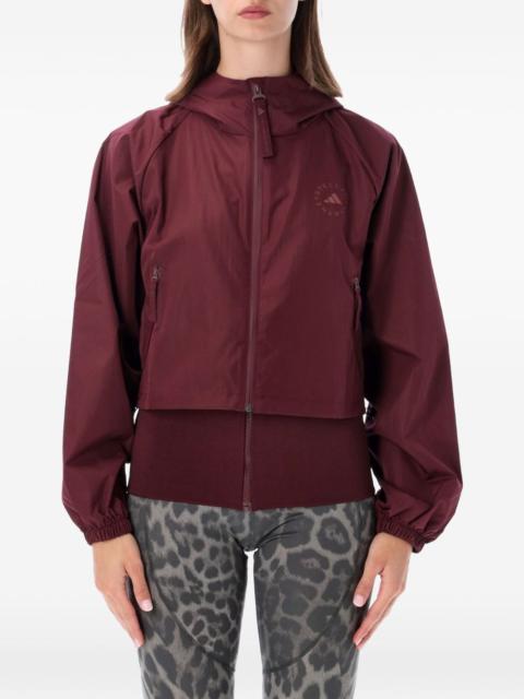 adidas logo-print hooded jacket