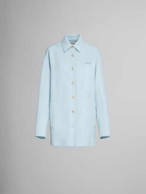 Marni LIGHT BLUE JACKET IN WOOL AND CASHMERE