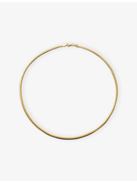ROXANNE FIRST Reversible Snake-Chain 14ct Gold Necklace
