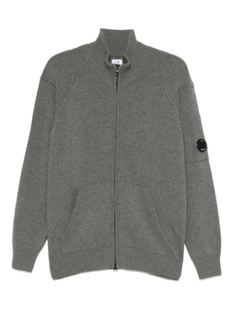 C.P. Company Lens-detail zip-up cardigan