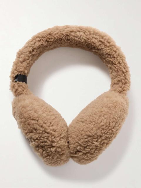 Yves Salomon Shearling earmuffs Beige