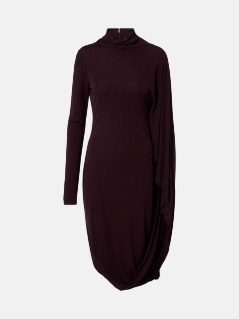Stella McCartney Caped crêpe jersey minidress