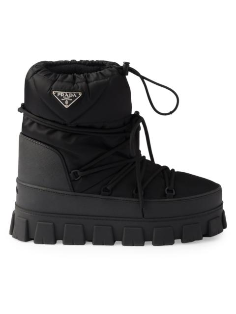 Prada Men's Re-Nylon Gabardine Après Ski Booties - Black