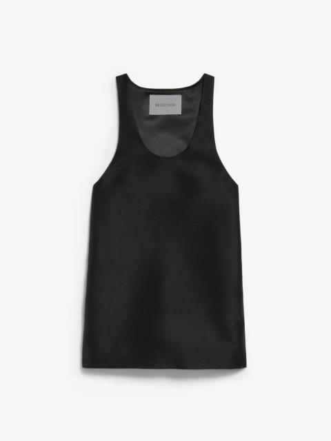 BALENCIAGA Women's Scooped Mini Dress in Black