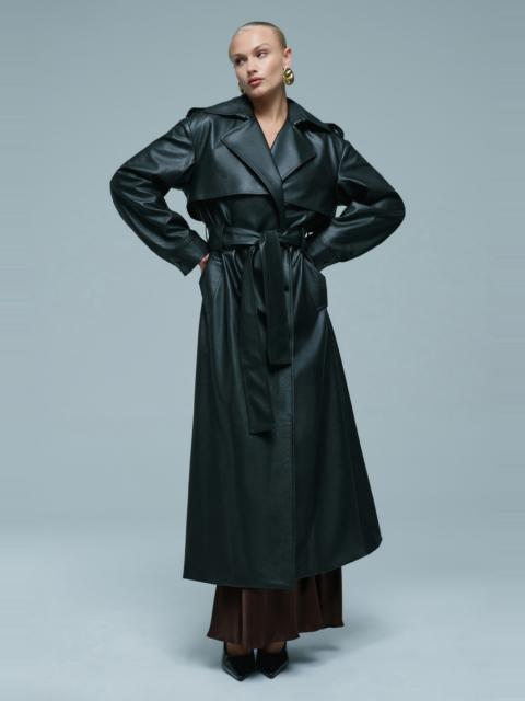 BARDOT Luca Vegan Leather Trench In Black