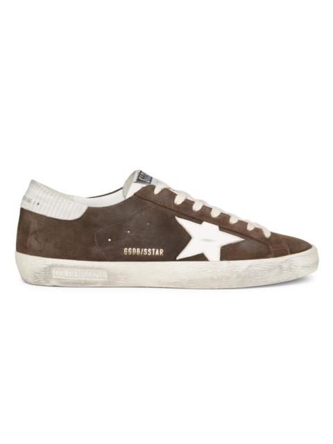 Golden Goose Unisex Super-Star Classic Leather Sneakers - Brown White