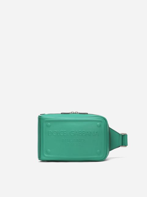 Dolce & Gabbana Calfskin belt bag with raised logo