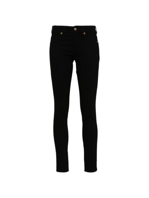 VERSACE JEANS COUTURE logo-lettering skinny jeans