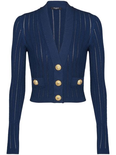 Balmain V-neck cropped cardigan