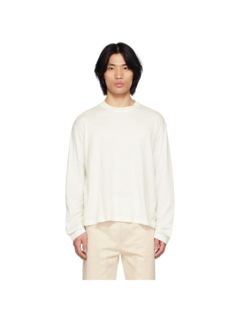 SUNNEI White Striped Long Sleeve T-Shirt