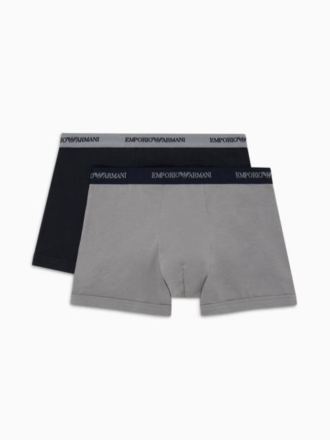 Two-pack of boxer briefs with core logo band