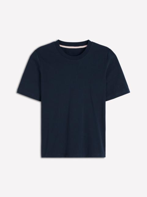 BODEN Ren Cotton Crew Neck T-shirt-Navy