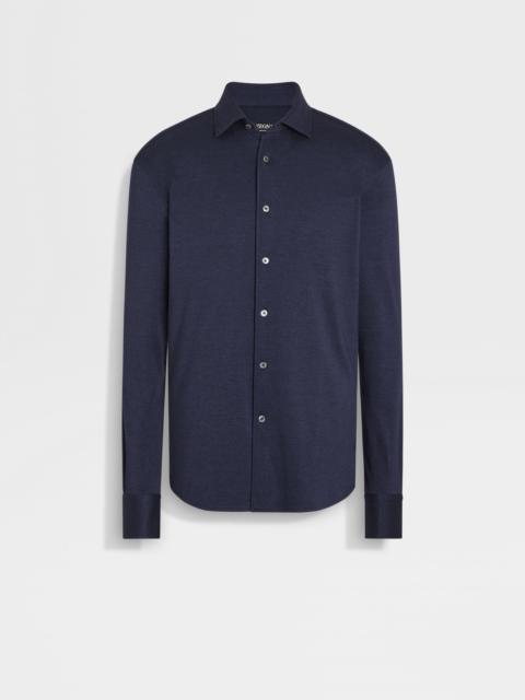 ZEGNA CASHMERE AND SILK SHIRT