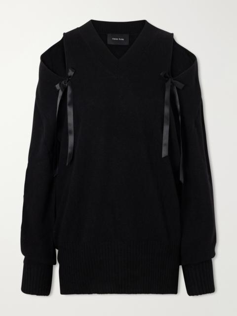 Simone Rocha Bow-detailed Cashmere Sweater