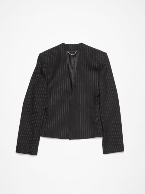 Fitted fit suit jacket - Black