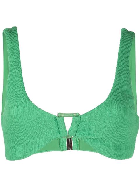 SIMKHAI Astrid textured bikini top