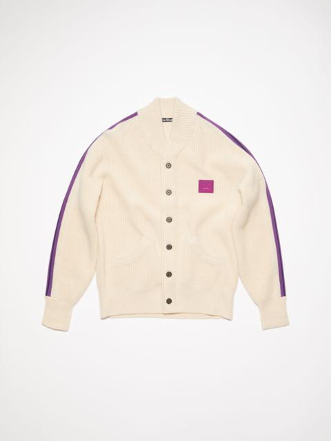 Acne Studios Crew neck cardigan - Oatmeal melange