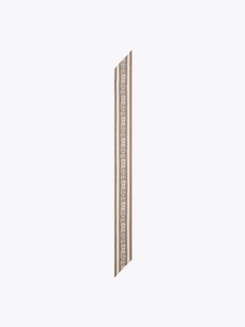 TORY BURCH T Monogram Deco Ribbon Tie