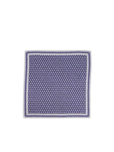 Brunello Cucinelli geometric-print silk pocket square