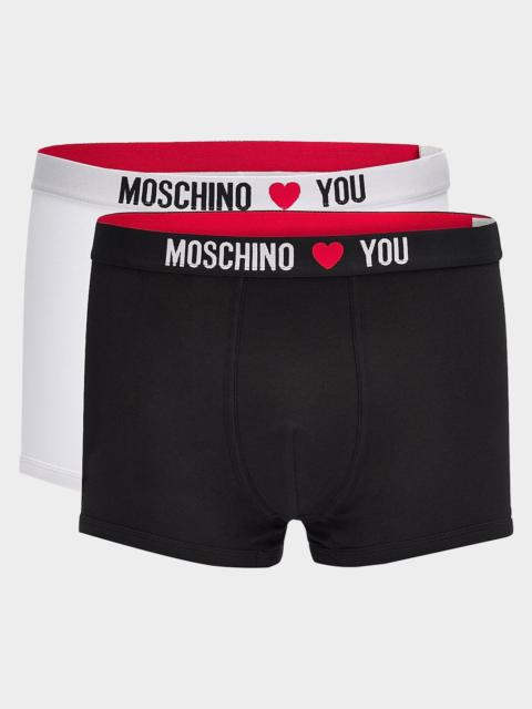 Moschino Men's My Valentine 2-Pack Boxer Briefs