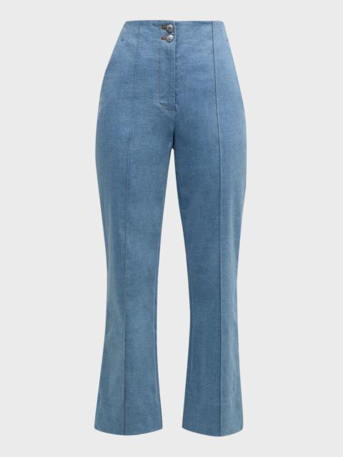 VERONICA BEARD Kean Pintuck Denim Pants