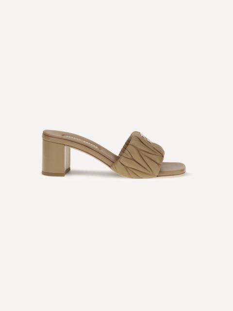 Miu Miu Logoed Sandals