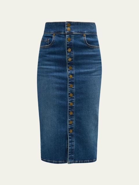 RAMY BROOK Karter Denim Midi Skirt