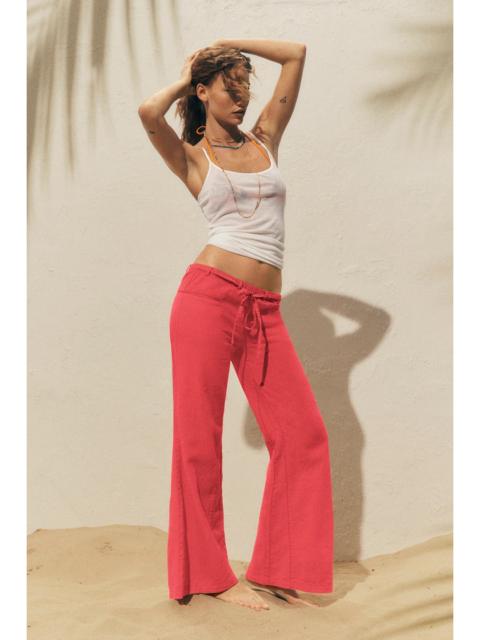 FREE PEOPLE Break The Ice Linen Slouch Flare Pants