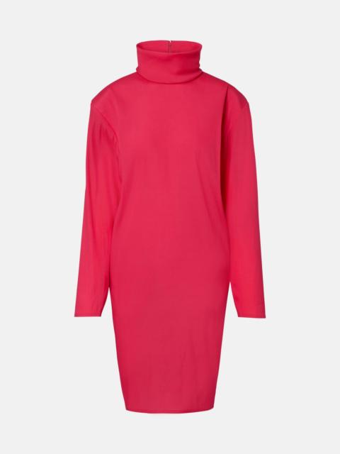 SAINT LAURENT Silk-blend midi dress