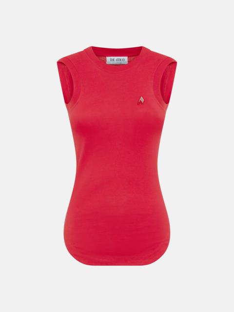 THE ATTICO ''REESE'' VIBRANT RED TANK TOP
