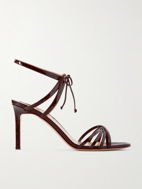 TOM FORD Angelica Croc-effect Leather Sandals