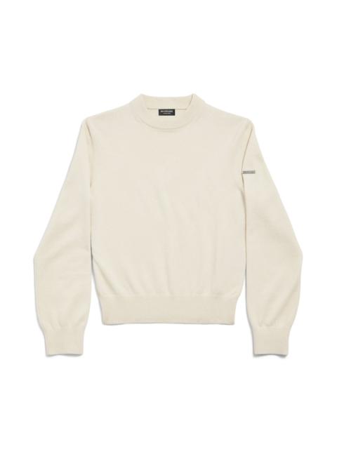 BALENCIAGA Women's Crewneck Sweater in Cream