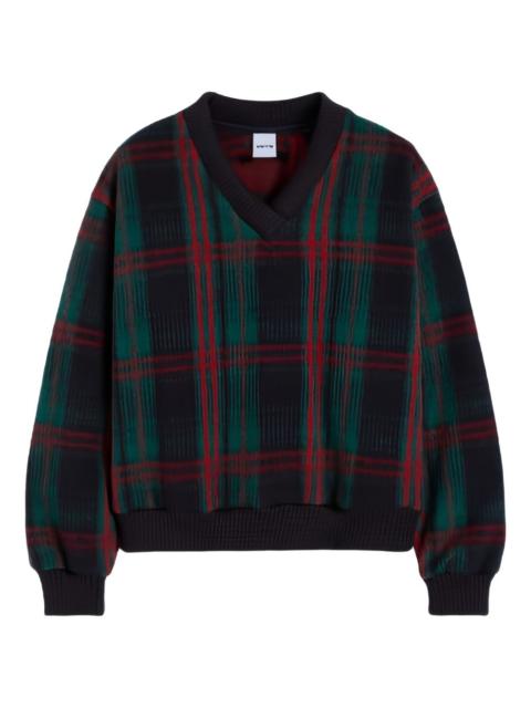 Aspesi V-neck plaid sweater